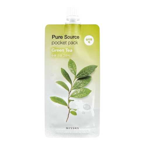Маска для лица Missha Pure Source Pocket Pack - Green Tea 10 мл в Магнит Косметик
