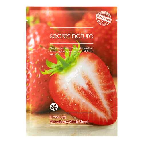 Маска для лица Secret Nature Tone Up Strawberry Mask Sheet 25 г в Магнит Косметик