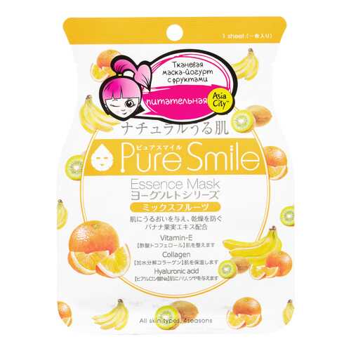 Маска для лица Sun Smile Yougurt с фруктами в Магнит Косметик