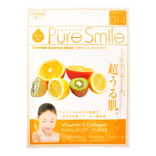 Маска для лица SUNSMILE Pure Smile Essence Mask Vitamin 23 мл в Магнит Косметик