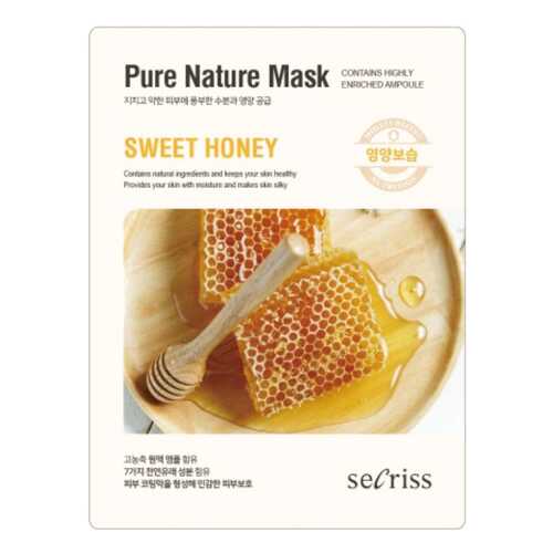 Маска для лица тканевая Secriss Pure Nature Mask Pack-Sweet honey 25мл в Магнит Косметик