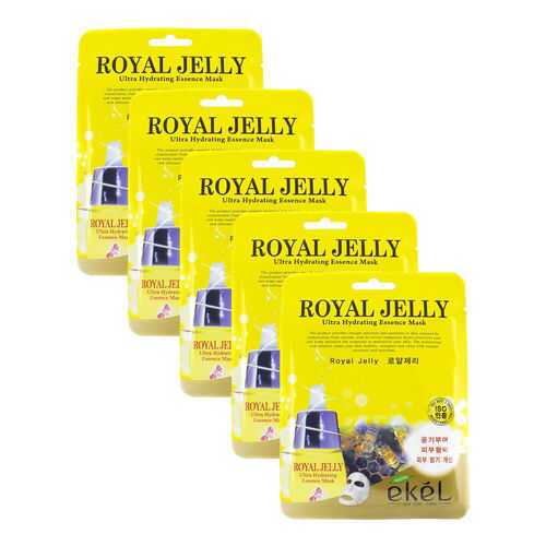 Набор увлажняющих масок Ekel с Маточным молочком UltraHydrating Essence RoyalJelly (5шт) в Магнит Косметик