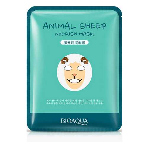 Осветляющая маска BioAqua Animal Face Sheep, 30 гр. в Магнит Косметик