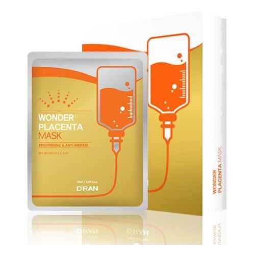 Плацентарная чудо маска D'RAN Wonder Placenta Mask 10 шт в Магнит Косметик