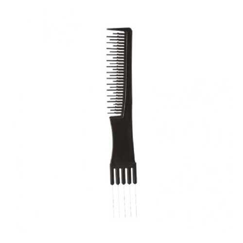 Гребешок для волос с металлической вилкой для моделирования Inter-Vion в Магнит Косметик