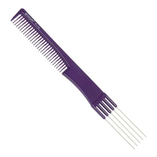 Расческа Dewal Beauty для начеса с металлическими зубцами, фиолетовая, 19 см в Магнит Косметик