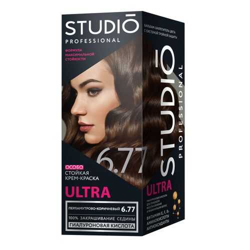 Комплект ULTRA STUDIO PROFESSIONAL 6.77 перламутрово-коричневый 2*50+15 мл в Магнит Косметик