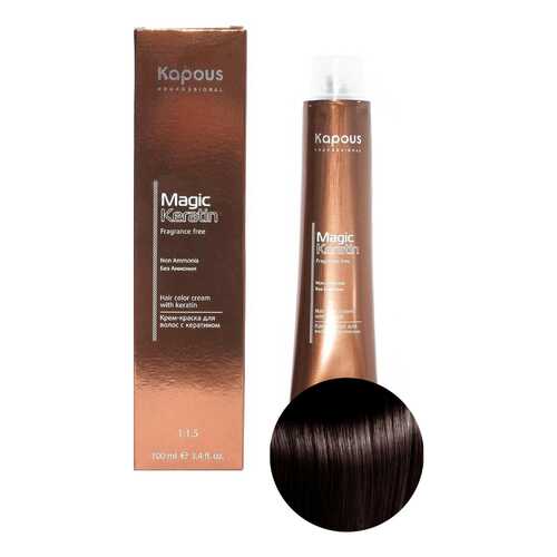 Краска для волос Kapous Professional Magic Keratin Non Ammonia 4.4 Медно-коричневый 100 мл в Магнит Косметик