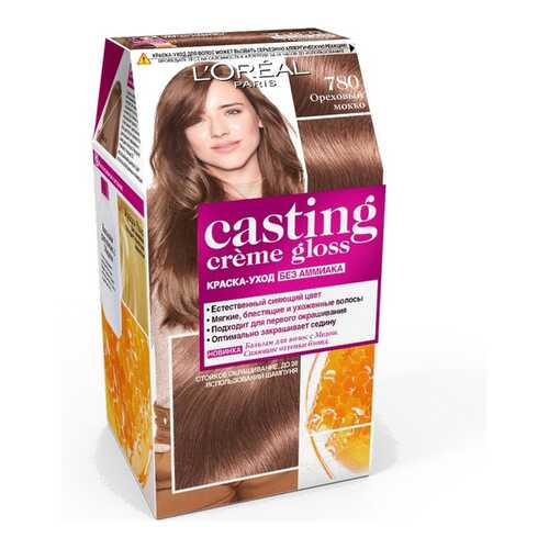 Краска для волос L`Oreal Paris Casting Creme Gloss 780 Ореховый мокко в Магнит Косметик