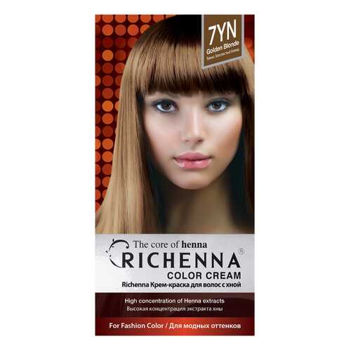 Краска для волос RICHENNA Color Cream 7YN Golden Blonde в Магнит Косметик