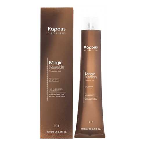 Краска Kapous Fragrance Free Non Ammonia Magic Keratin NA 4,18 коричневый лакричный 100мл в Магнит Косметик