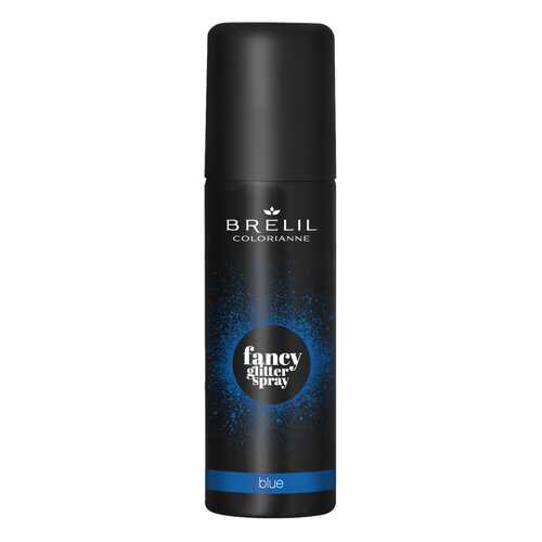Спрей-макияж для волос Brelil Colorianne Fancy Glitter Spray синий с блестками 75 мл в Магнит Косметик