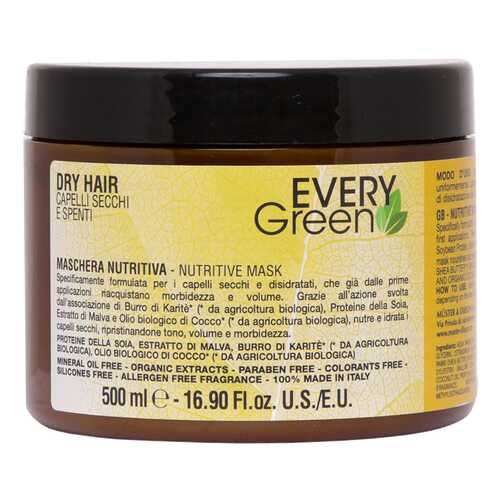 Маска для волос Dikson Every Green Dry Hair Mashera Nutriente 500 мл в Магнит Косметик