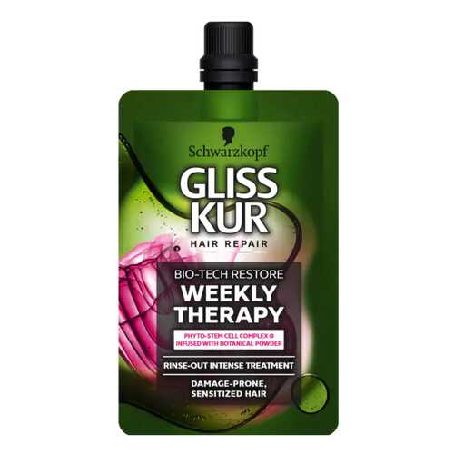 Schwarzkopf Gliss Kur Bio-Tech Restore Weekly Therapy Rinse-Out Intense Treatment в Магнит Косметик