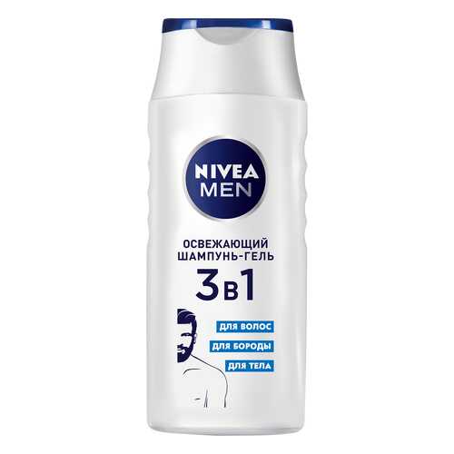 Шампунь 3в1 NIVEA MEN освежающий 250 мл в Магнит Косметик