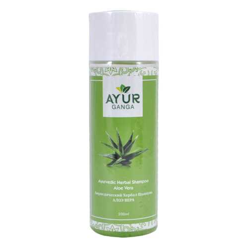 Шампунь АЛОЭ ВЕРА (Ayurvedic Herbal Shampoo ALOE VERA) AYUR GANGA, 200мл в Магнит Косметик