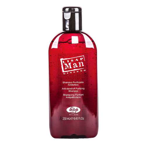 Шампунь мужской против перхоти Lisap Milano Anti-Dandruff Purifying Shampoo Man 250 мл в Магнит Косметик