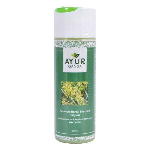 Шампунь НУССГРАС (Ayurvedic Herbal Shampoo NUTGRASS) AYUR GANGA, 200мл в Магнит Косметик